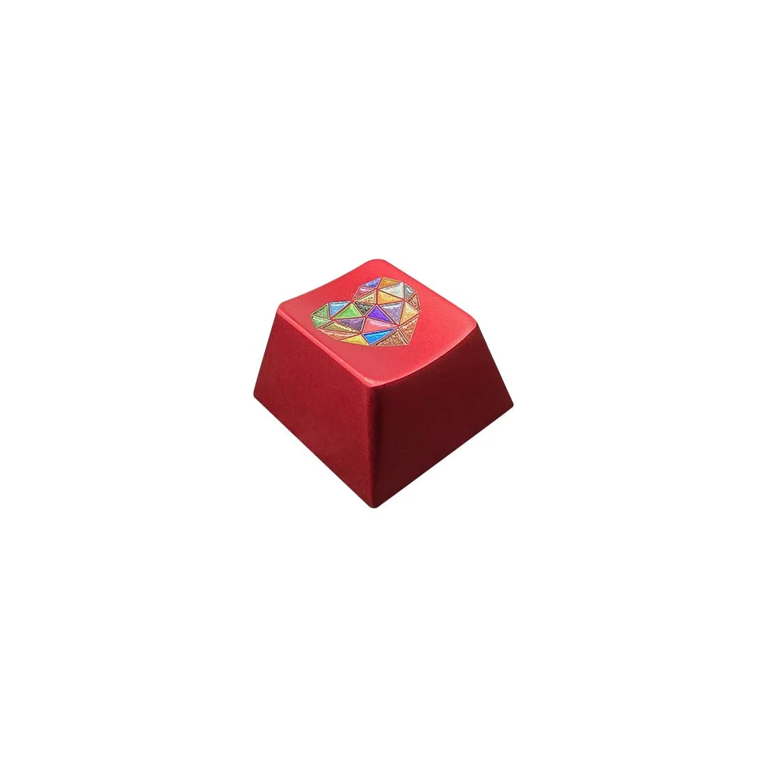 Vibrant Glass Heart Original R4 Profile 220-Grit Anodizing Aluminum Alloy Keycaps for ESC Row