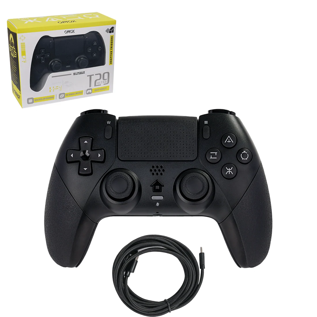 OMOX T29 Ultra 多平台无线游戏手柄 适用于 PS5/PS4/Xbox S/X 及 NS2/PC/IOS/android