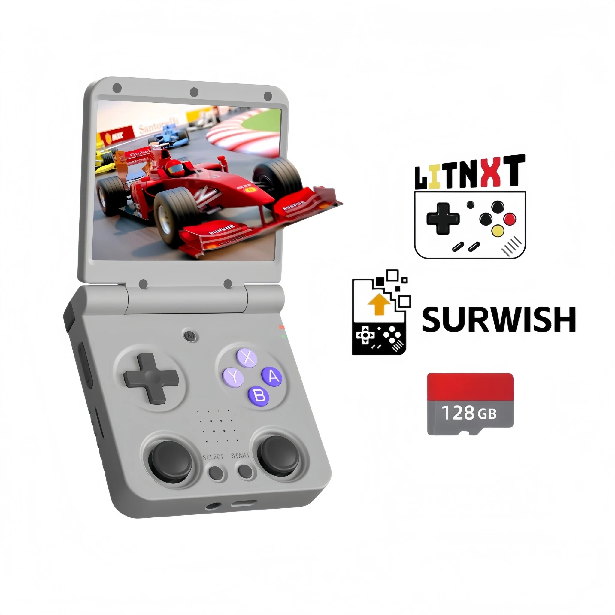 Miyoo Flip V2 Surwish OS Retro Handheld Game Console