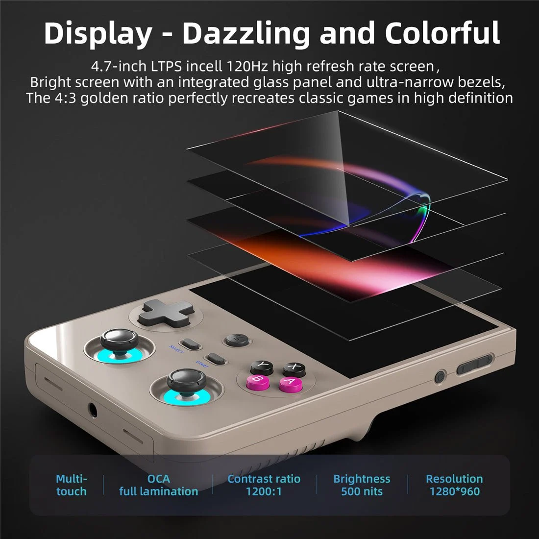 Anbernic RG477V 4.7-Inch Full-Screen Vertical Handheld Game Console
