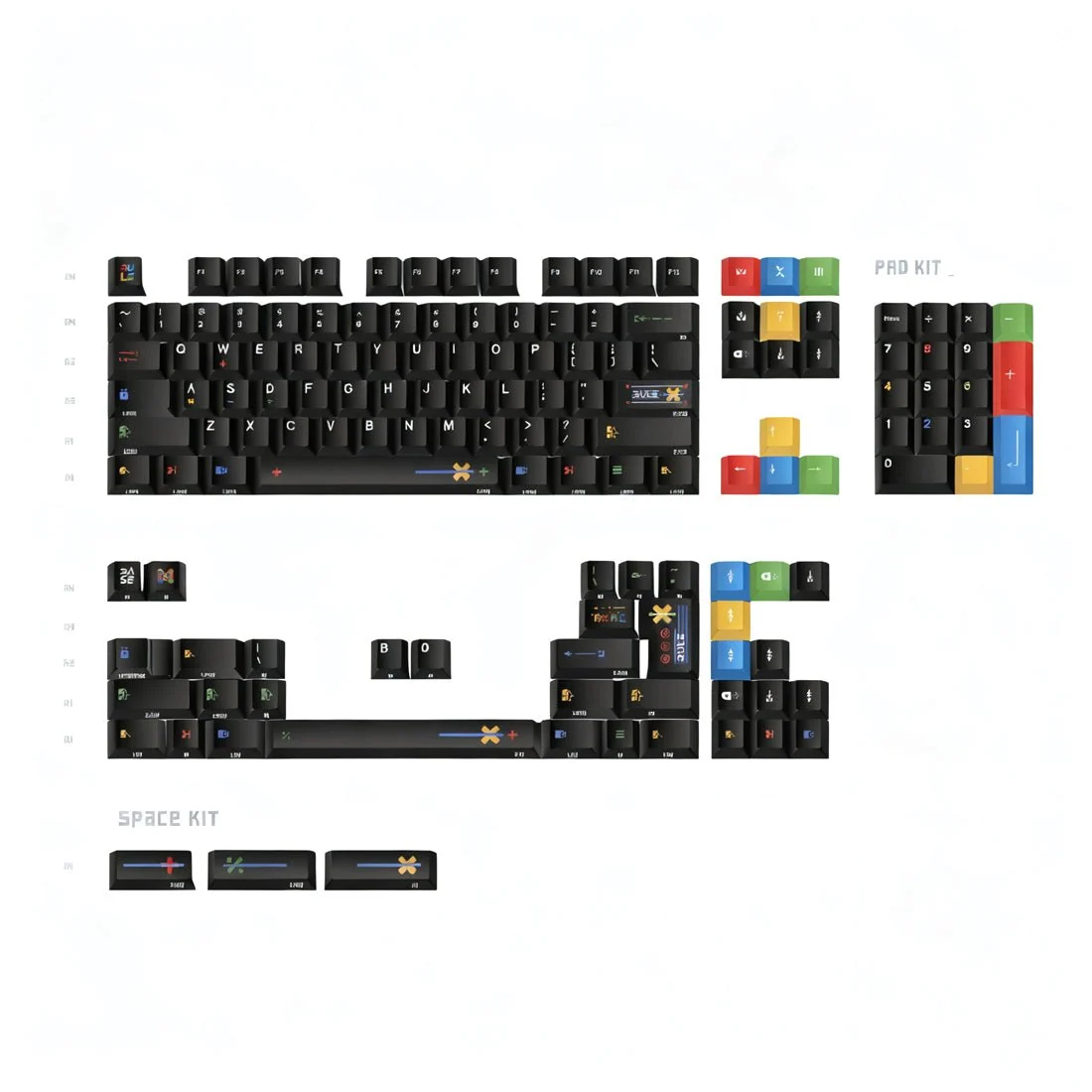 Basic Law 1.7mm Thick Dye-Sub PBT Original Magnetic Keycaps