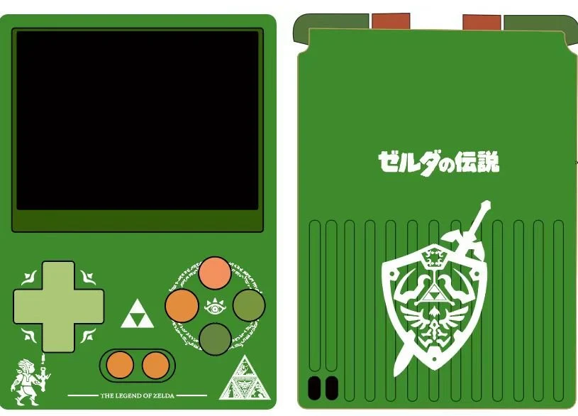 GKD Pixel 2 Metal Retro Handheld Game Console with Customized Laser-Engraved Pattern