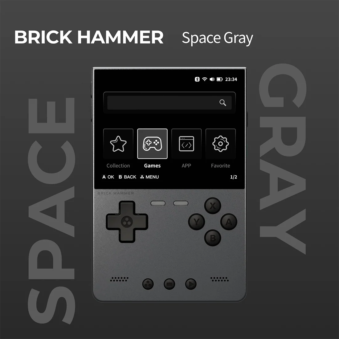 TRIMUI BRICK HAMMER 金属复古掌上游戏机