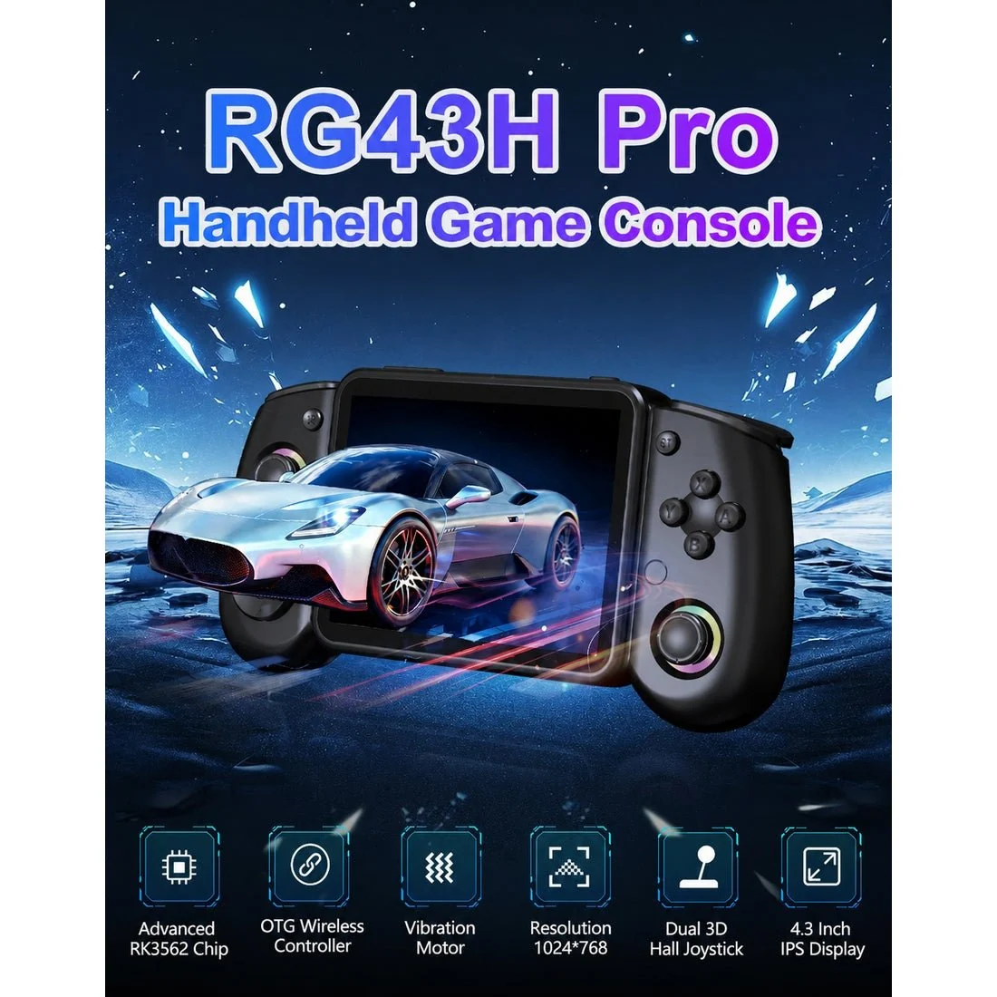 RG43H PRO 4.3-inch Open Source Handheld Game Console