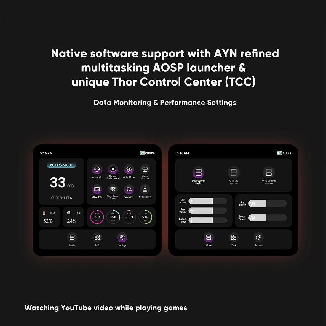 AYN Thor Max Dual OLED High Refresh Retro Handheld Game Console (Pre-order)
