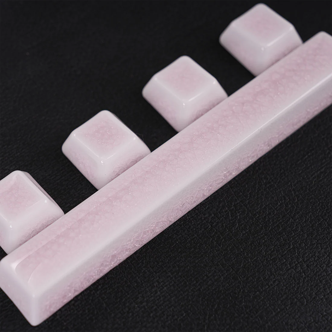 Crackle Ceramic Keycaps Set, OEM Profile 76/114 Keys for Mechanical Keyboard