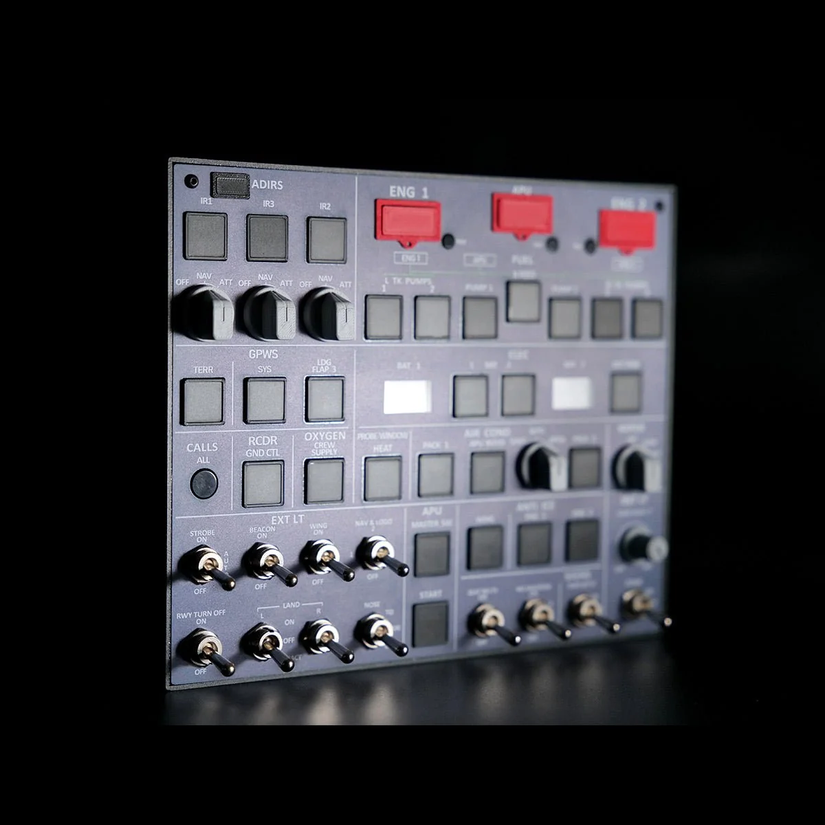 Rowsfire A107 V3.1 A320 MAX Light OVERHEAD Panel for MSFS 2020/2024 - Windows Flight Sim Home Cockpit