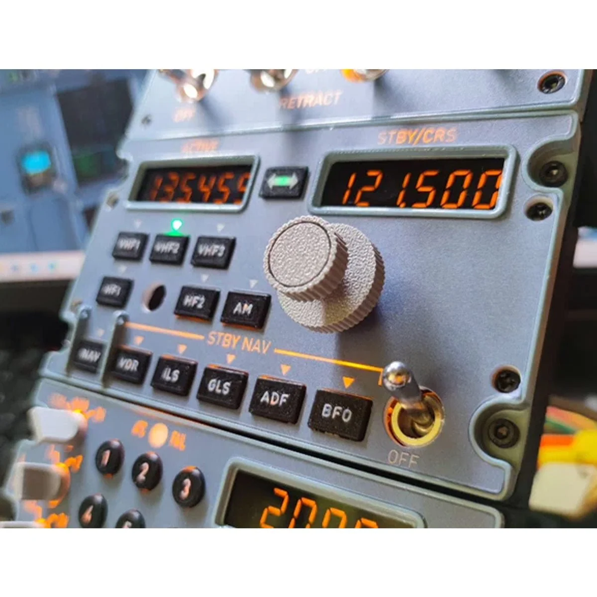 D109 一体式 A320 家用驾驶舱面板 - 集成 RMP+灯光+ATC，适用于 Windows MSFS2020/2024、X-Plane 12（Fenix、FBW、Toliss）预售：1 个月