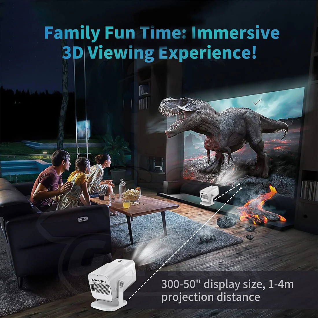 1080P 2-in-1 Projector Game Console