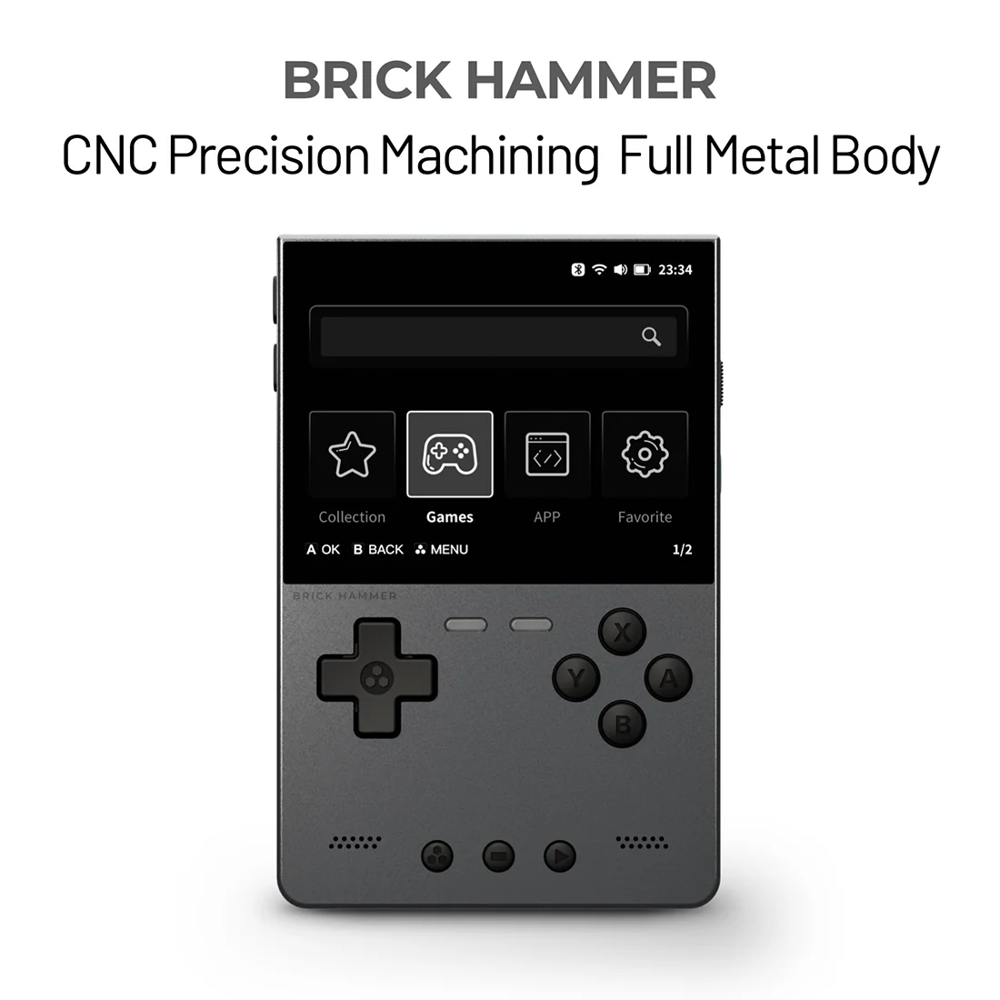 TRIMUI BRICK HAMMER 金属复古掌上游戏机