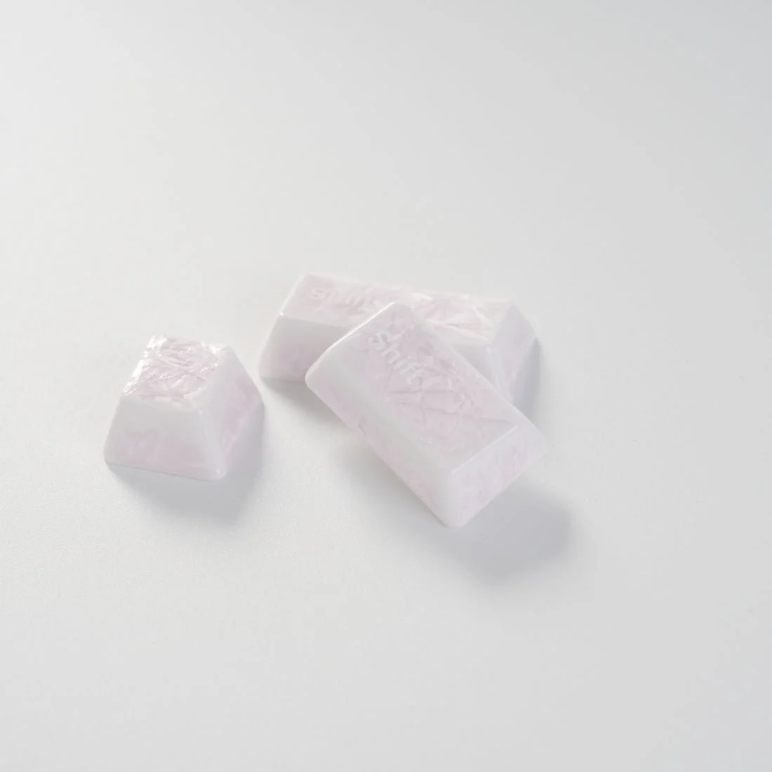 Crystal Texture Ceramic Keycaps, OEM Profile 76/114 keys for Mechanical Keyboard