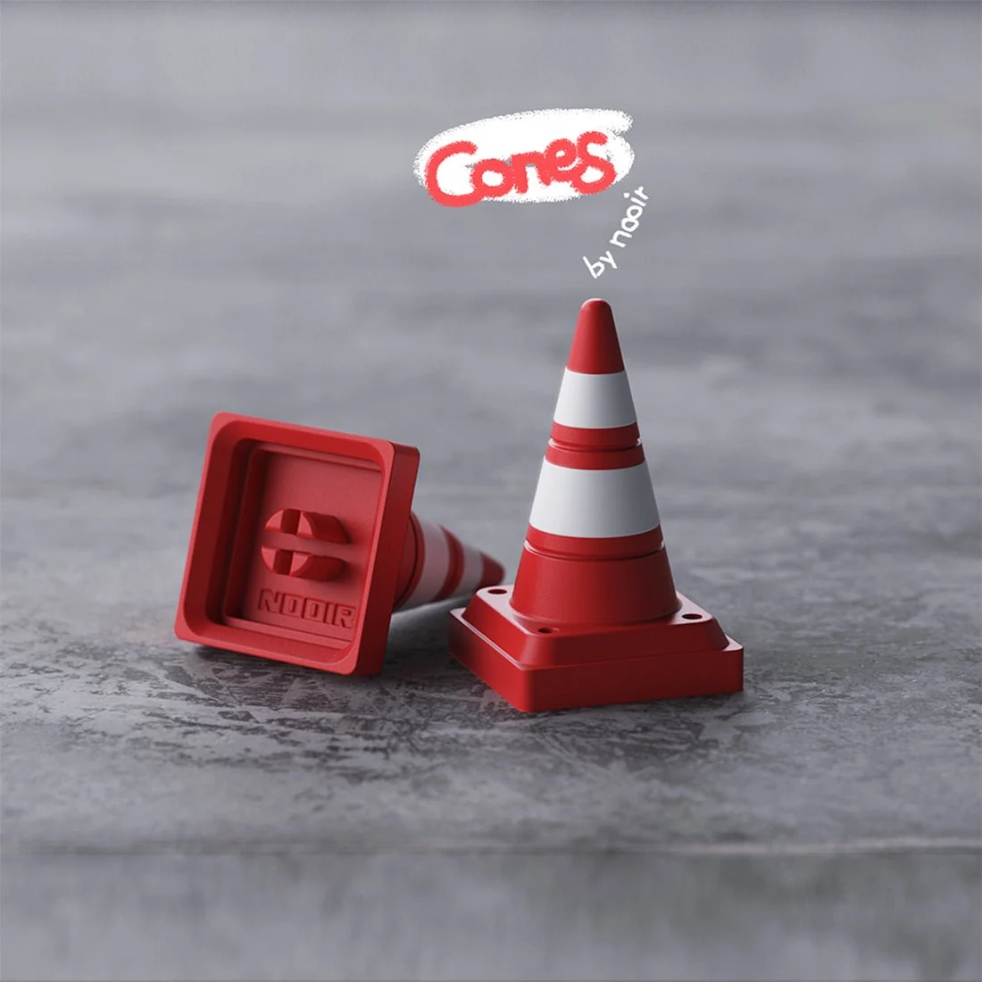 Ice Cream Cone Aluminum Alloy CNC Metal Keycap