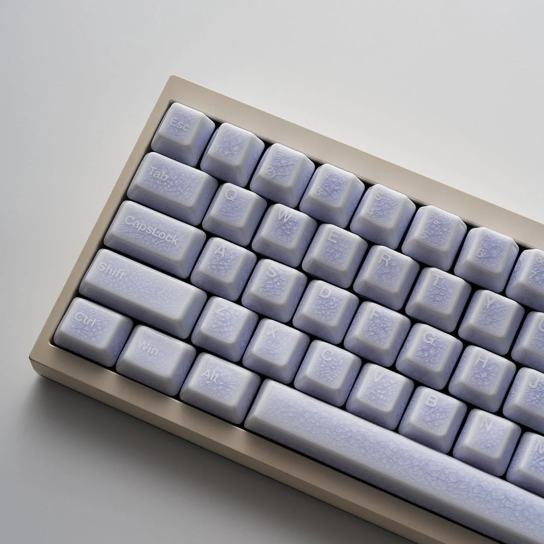 Crackle Ceramic Keycaps Set, OEM Profile 76/114 Keys for Mechanical Keyboard