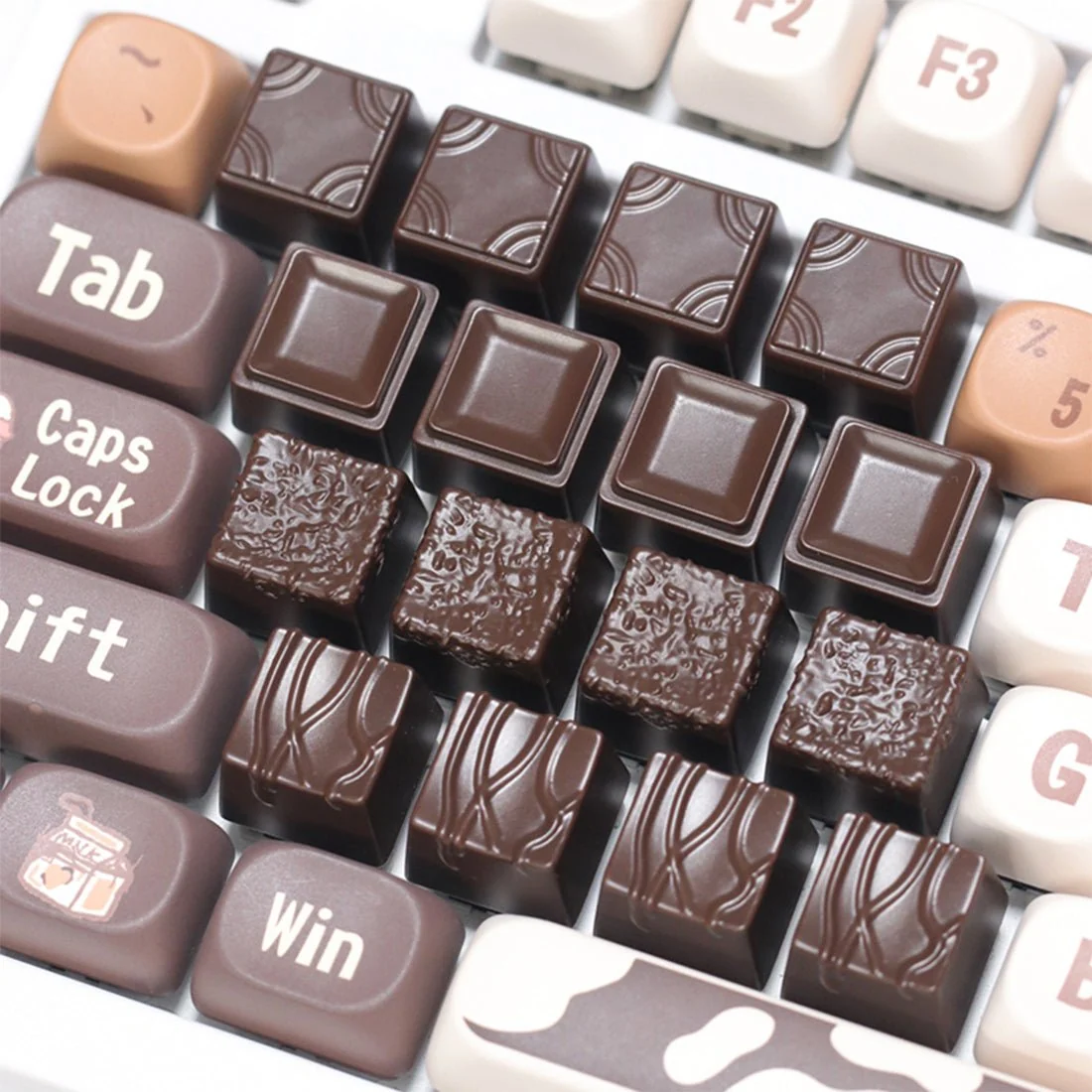 Chocolate Coffee Resin Keycap