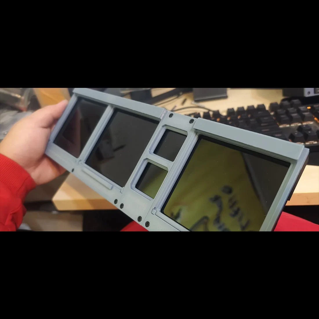 Hoowalt D106 A320/A350/A380 PFD-ND-ECAM-E/WD 4-in-1-Display for MSFS 2020/2024 - Compatible with Fenix, PMBG, FBW & NEOV2 - Windows Home Cockpit Panel(Ships within 30 days)
