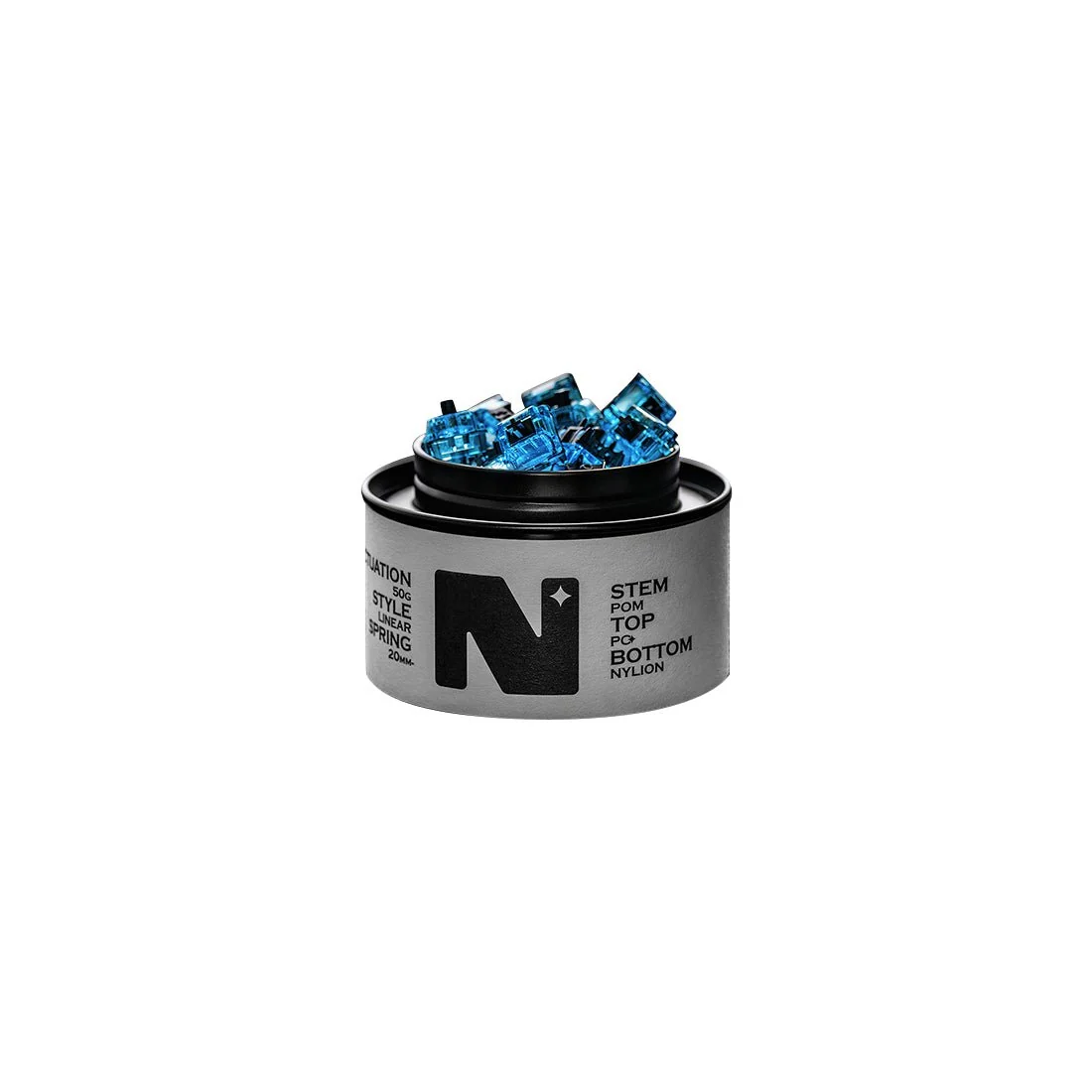 双轨Hi-Fi线性轴（90PCS/Blue Glitter）