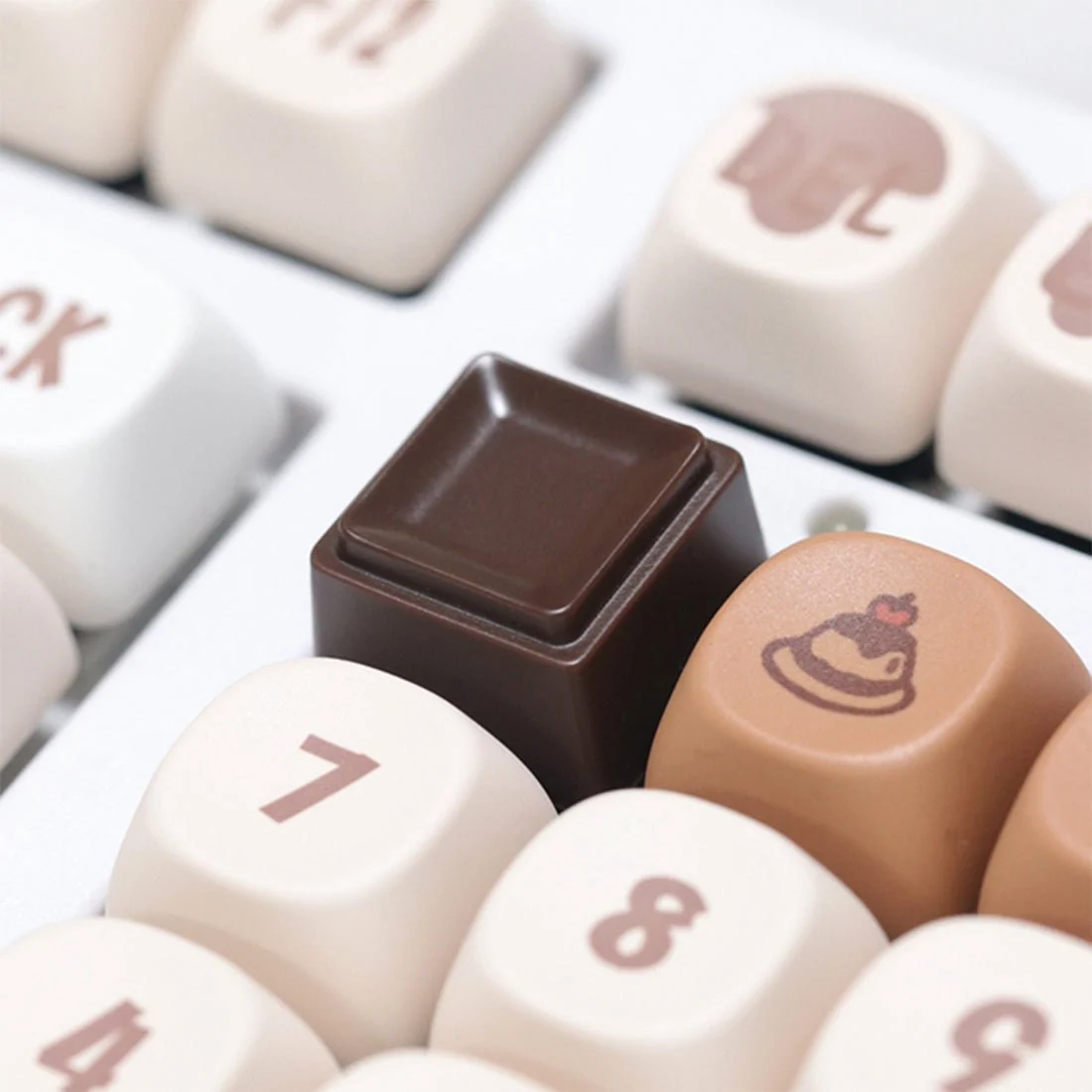 Chocolate Coffee Resin Keycap