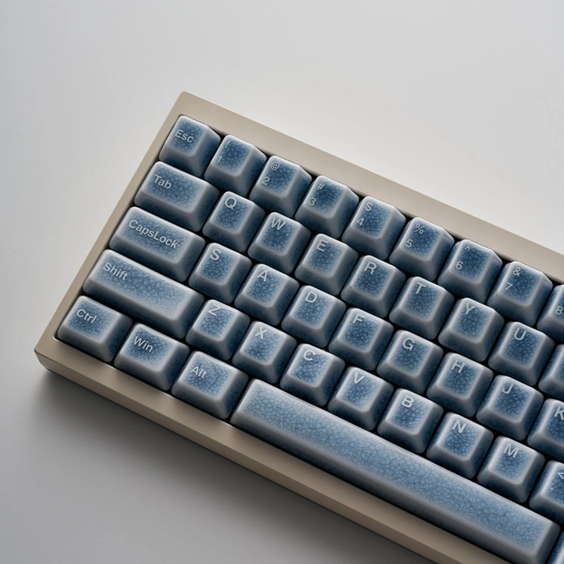 Crackle Ceramic Keycaps Set, OEM Profile 76/114 Keys for Mechanical Keyboard
