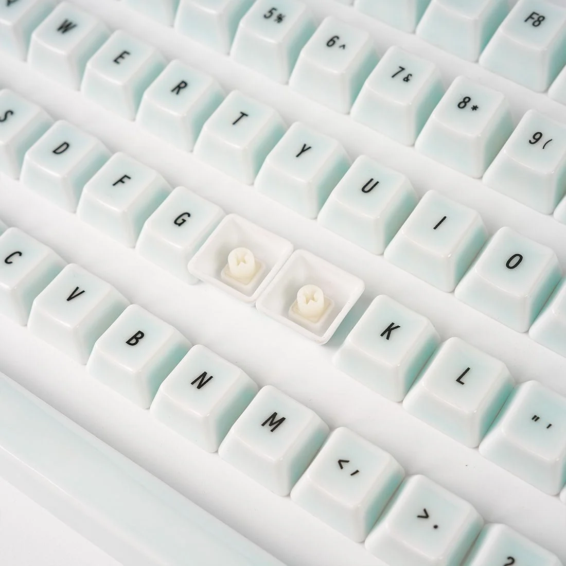 Ceramic Keycaps, 87/114 Key OEM Profile Keycap Set