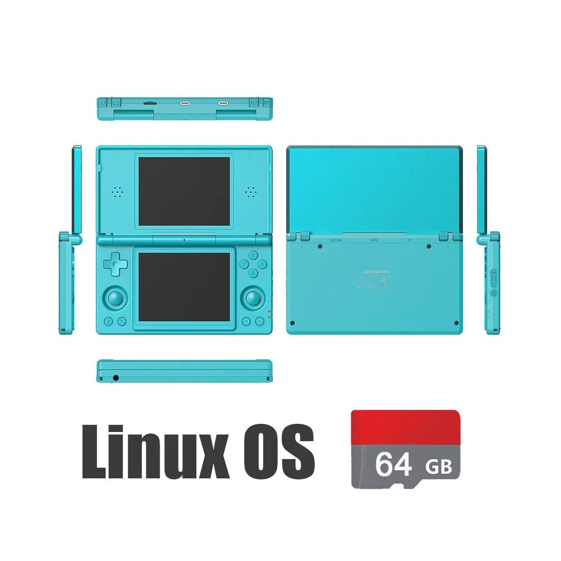 ANBERNIC RG DS Dual Screens Retro Handheld Game Console