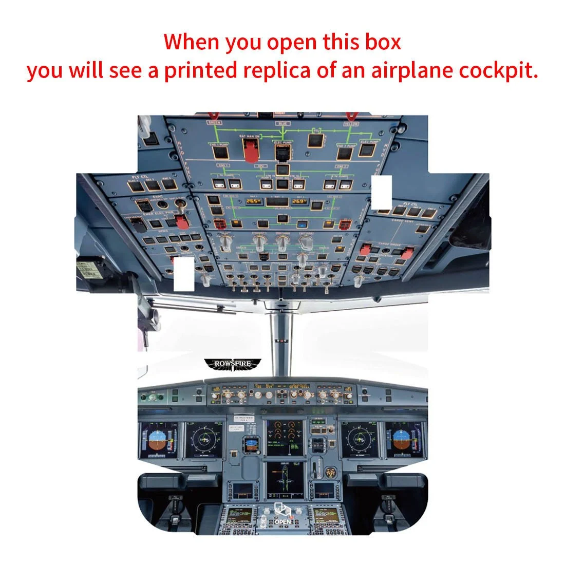 Rowsfire A102 A350/A320 mini Light OVERHEAD OVH-Panel for MSFS 2020/2024 (Backlit+Aluminum Alloy Housing Edition) -  Windows Flight Sim Home Cockpit