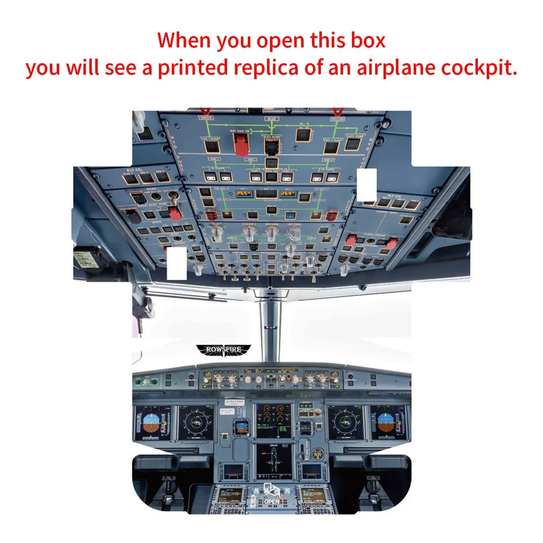Rowsfire A109 V3.0 A320/A310/A350 ATT-ADIRS-EIS XECAM HOME-COCKPIT Landing-Gear-Indicator Integrated Panel for MSFS 2020/2024 - Compatible with Fenix, FBW & ini
