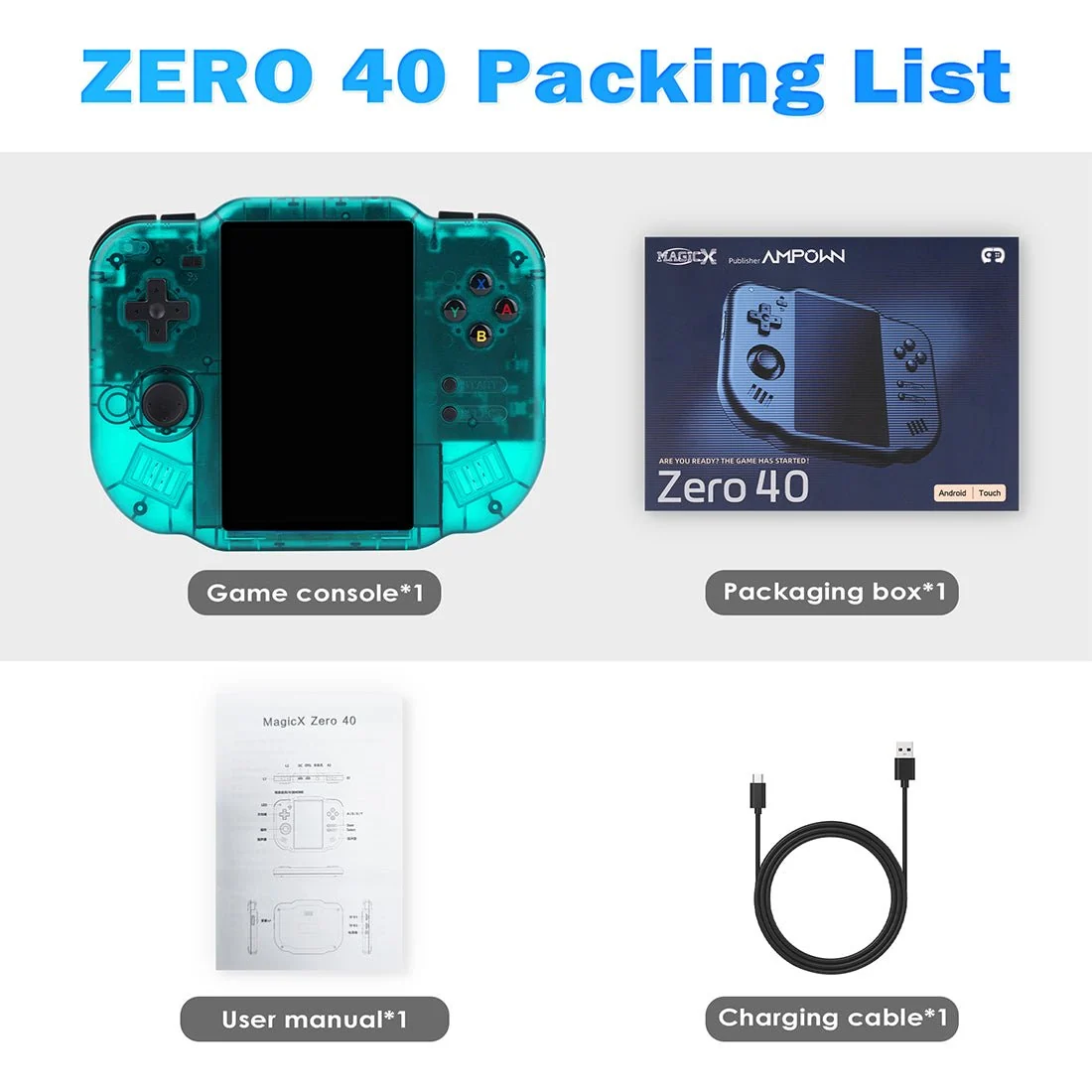 MagicX Zero 40 复古掌上安卓游戏机