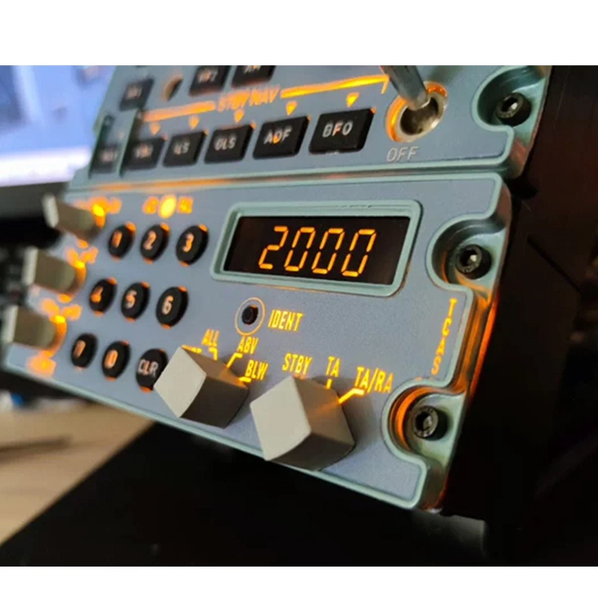 D109 一体式 A320 家用驾驶舱面板 - 集成 RMP+灯光+ATC，适用于 Windows MSFS2020/2024、X-Plane 12（Fenix、FBW、Toliss）预售：1 个月
