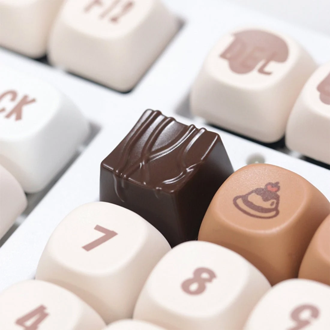 Chocolate Coffee Resin Keycap
