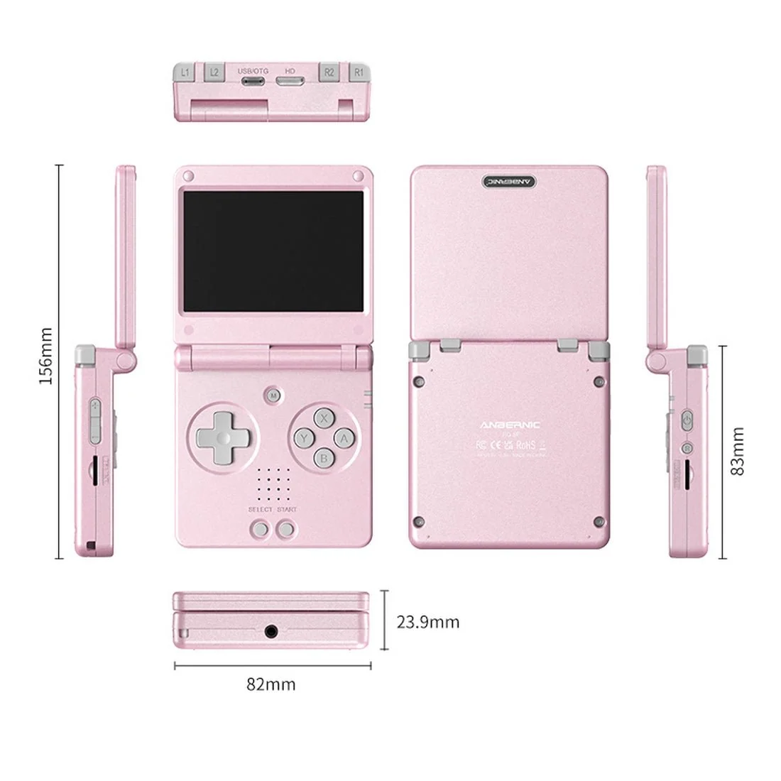 Anbernic RG SP 3.4-inch IPS Portable Flip Handheld Console
