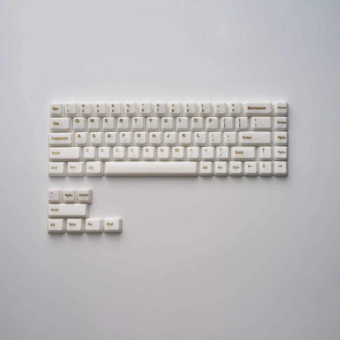 Crackle Ceramic Keycaps Set, OEM Profile 76/114 Keys for Mechanical Keyboard