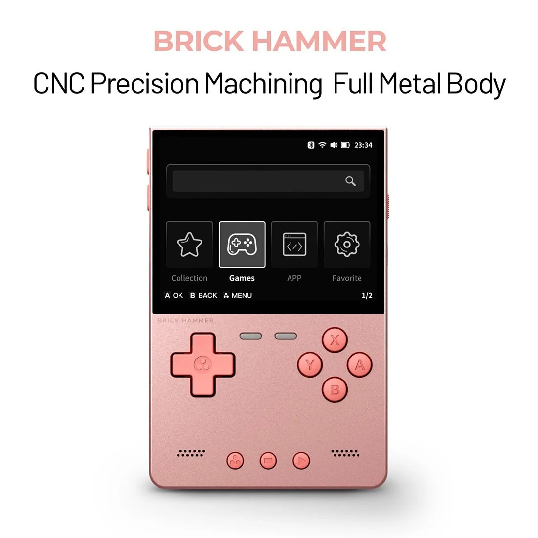 TRIMUI BRICK HAMMER 金属复古掌上游戏机