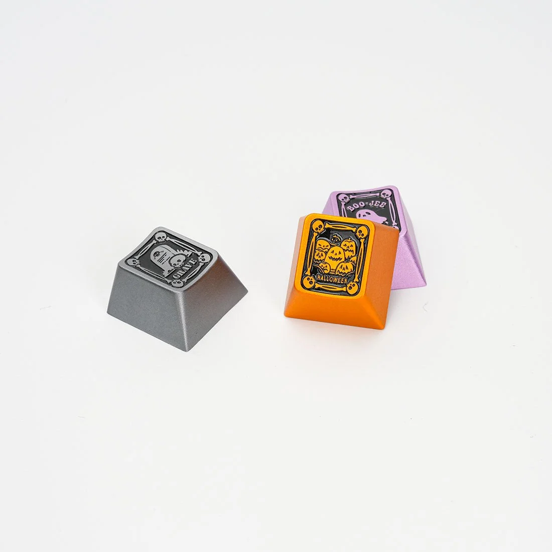 圣诞/万圣节 Original-Profile 220-Grit 阳极氧化铝合金键帽 适用于 R4-1U ESC 行（3PCS）