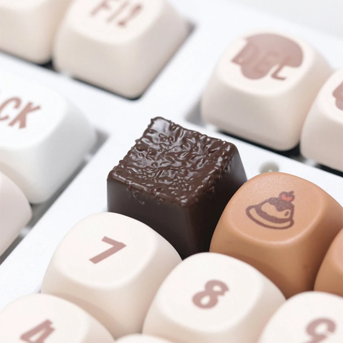 Chocolate Coffee Resin Keycap