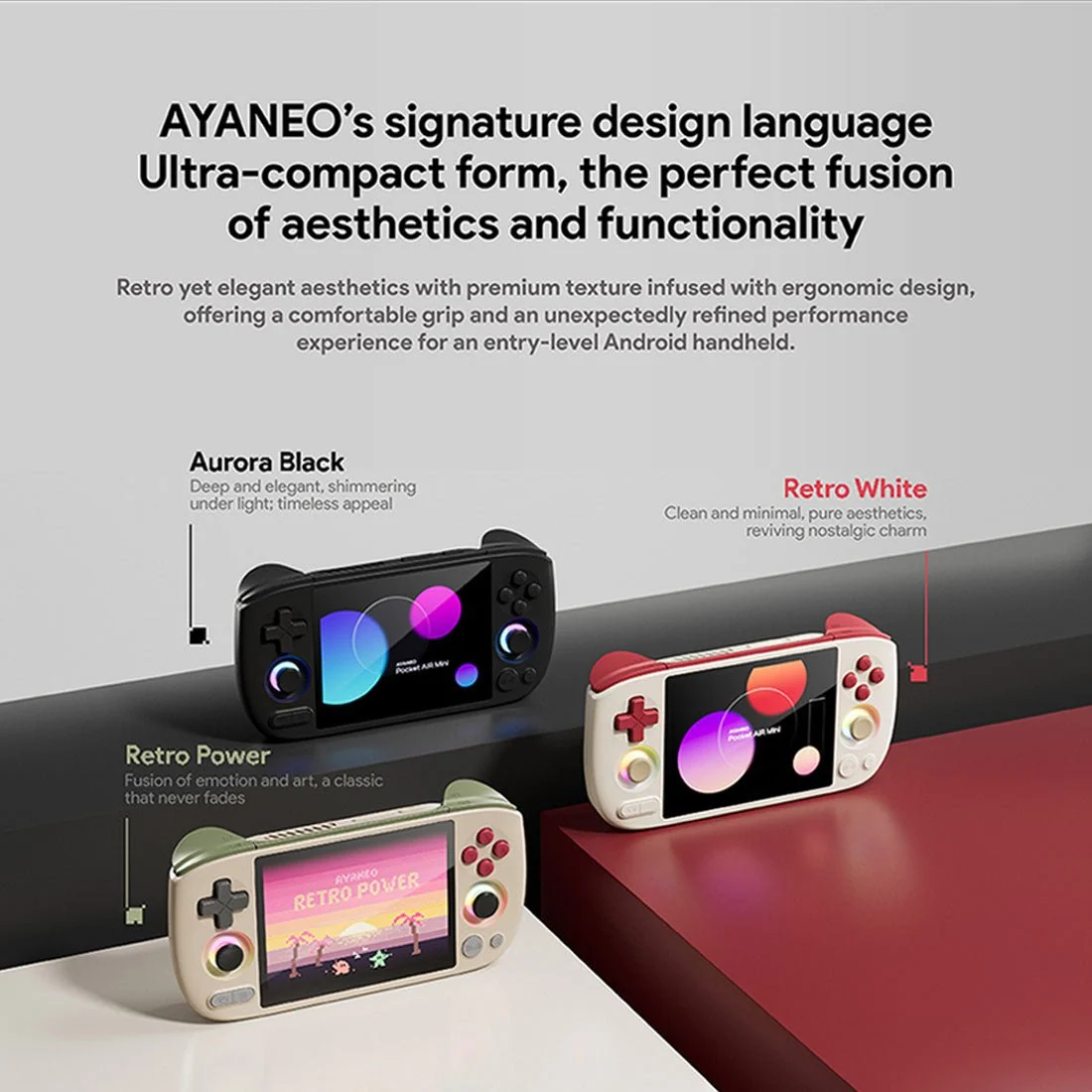 AYANEO Pocket AIR Mini Retro Handheld Game Console