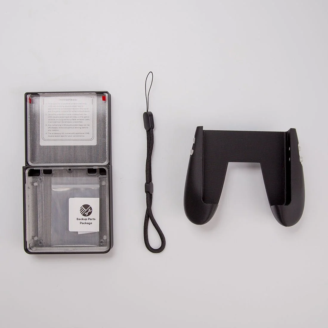 RG SP Retro Game Console TPU Handle Shell Black (MUST Use with Protective Case)