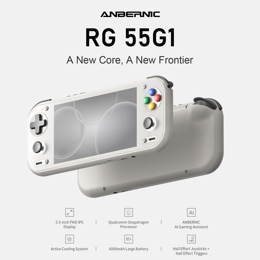 RG55G1 5.5-inch Screen Android Handheld Console with G1 GEN2 Processor