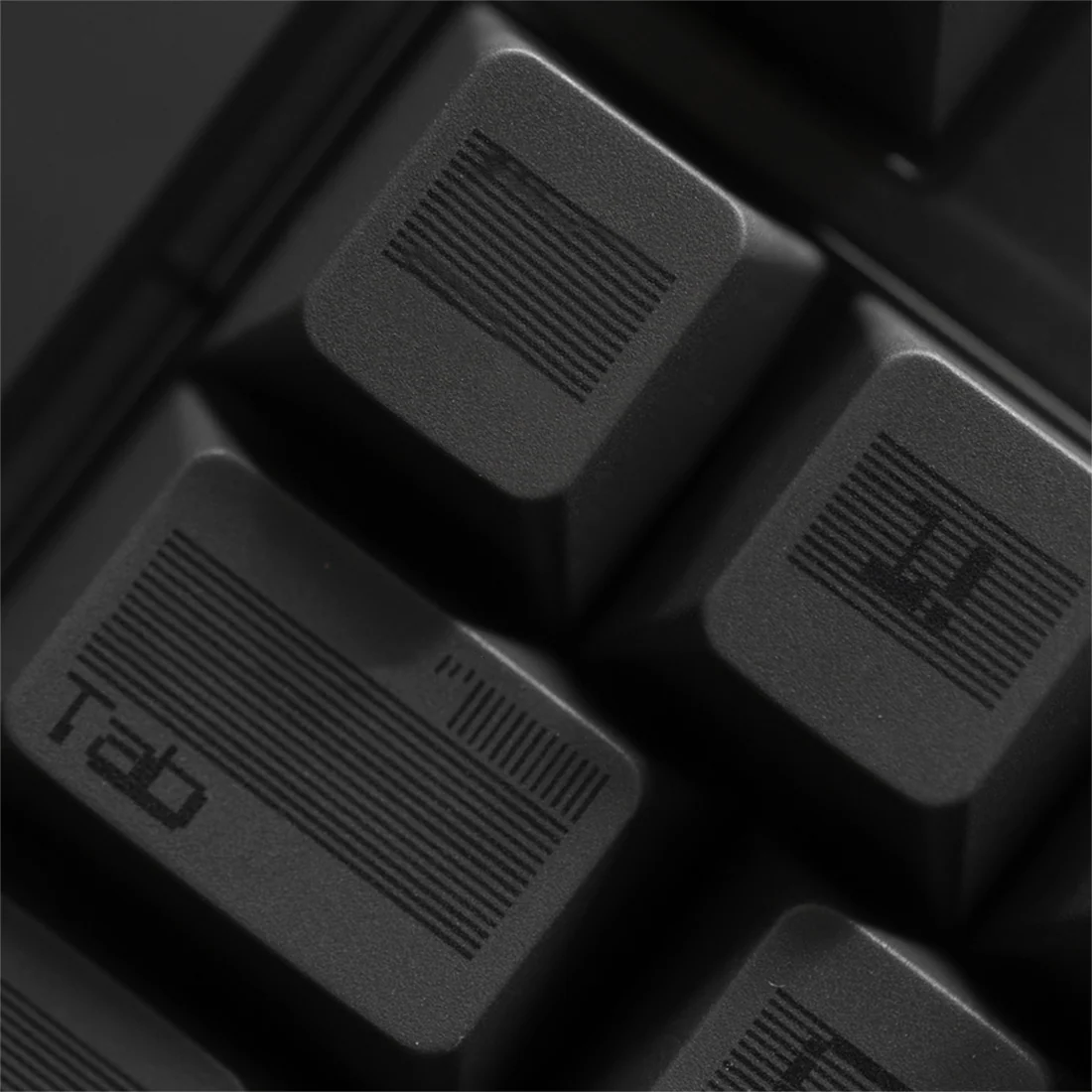 Moire Fringe Minimal Retro 1.7 mm Thick PBT Keycaps 144-Key Set