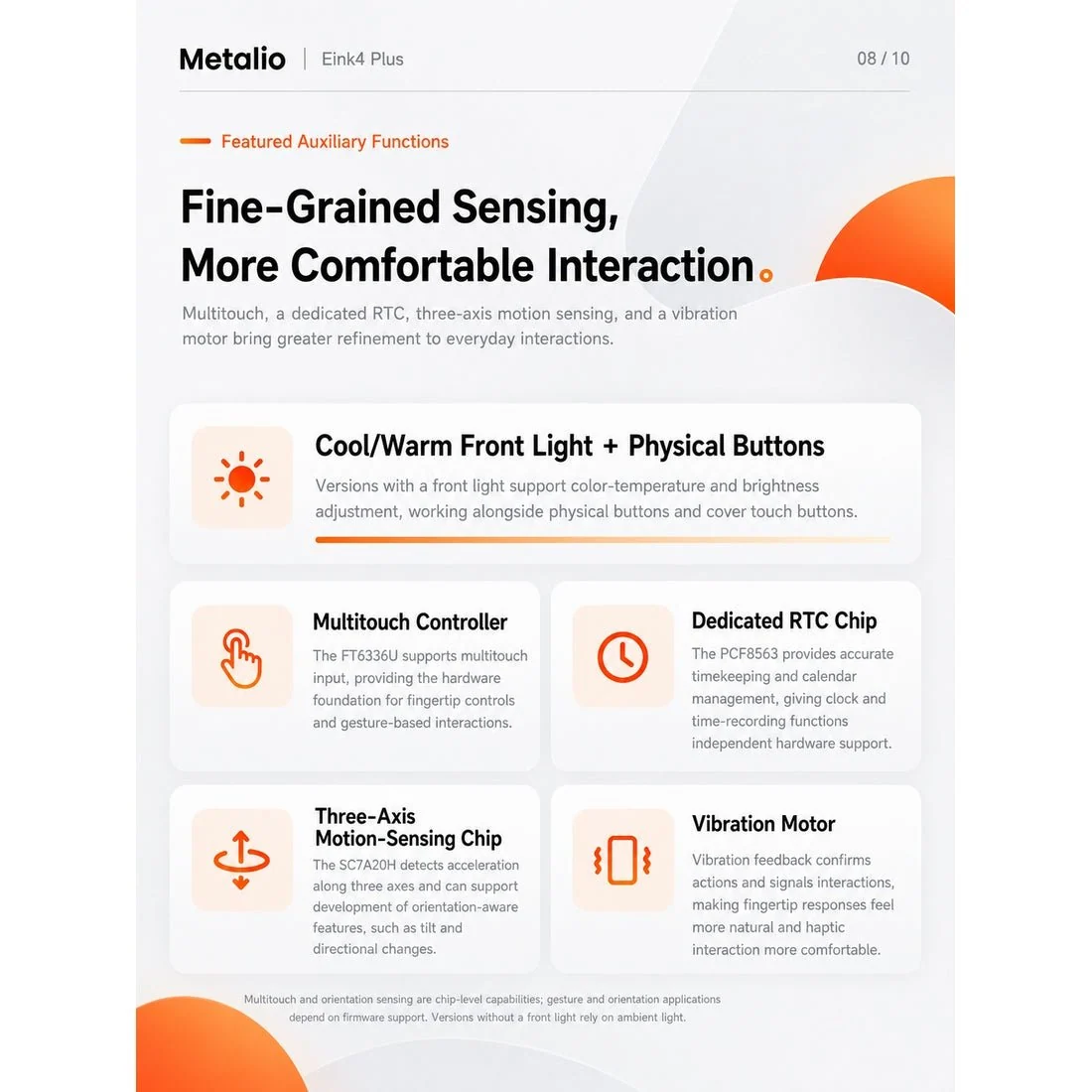 Metalio E-INK4 AI 电子阅读器，电子墨水触屏