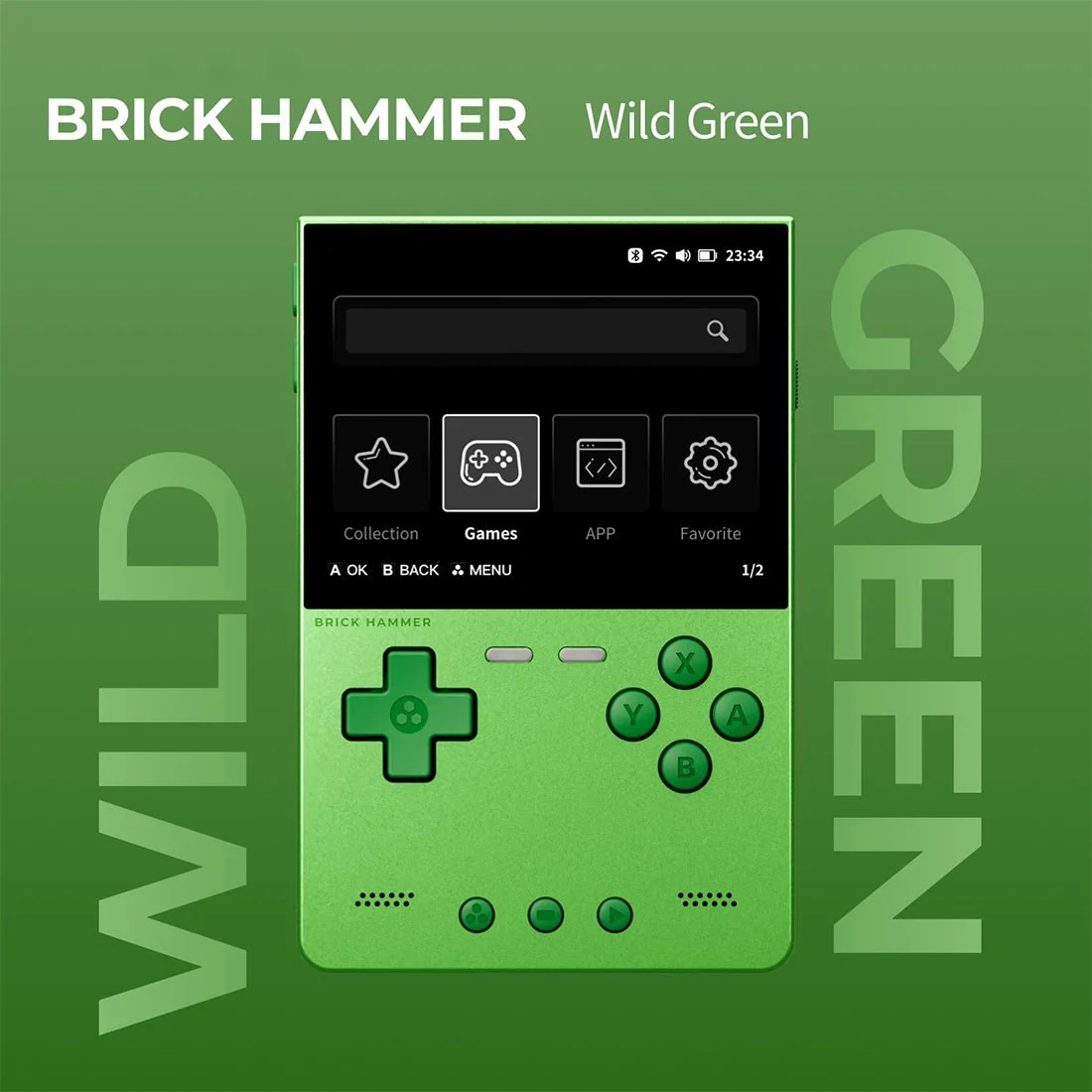 TRIMUI BRICK HAMMER 金属复古掌上游戏机