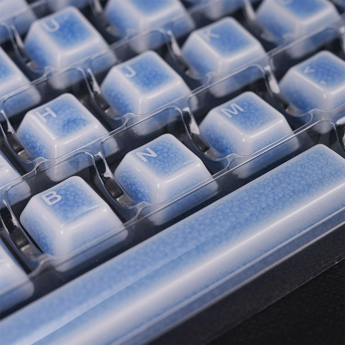 Crackle Ceramic Keycaps Set, OEM Profile 76/114 Keys for Mechanical Keyboard