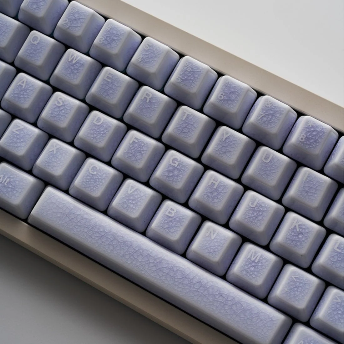 Crackle Ceramic Keycaps Set, OEM Profile 76/114 Keys for Mechanical Keyboard