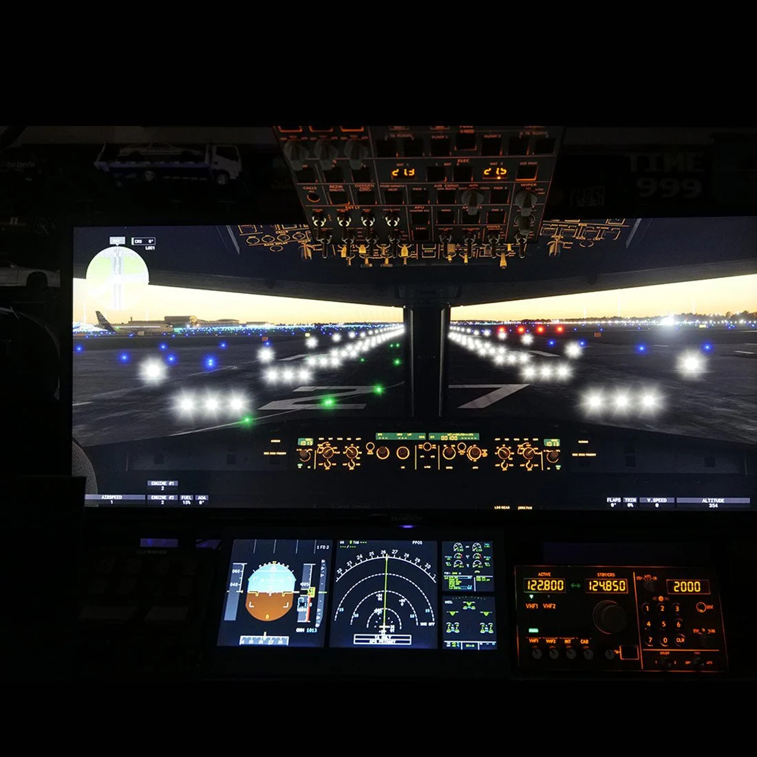 Rowsfire A105 V3.0 A320 All-in-One RMP+ATC+ACP Panel for MSFS 2020/2024, Compatible with FENIX, FBW & INibuild - Windows Flight Sim Home Cockpit