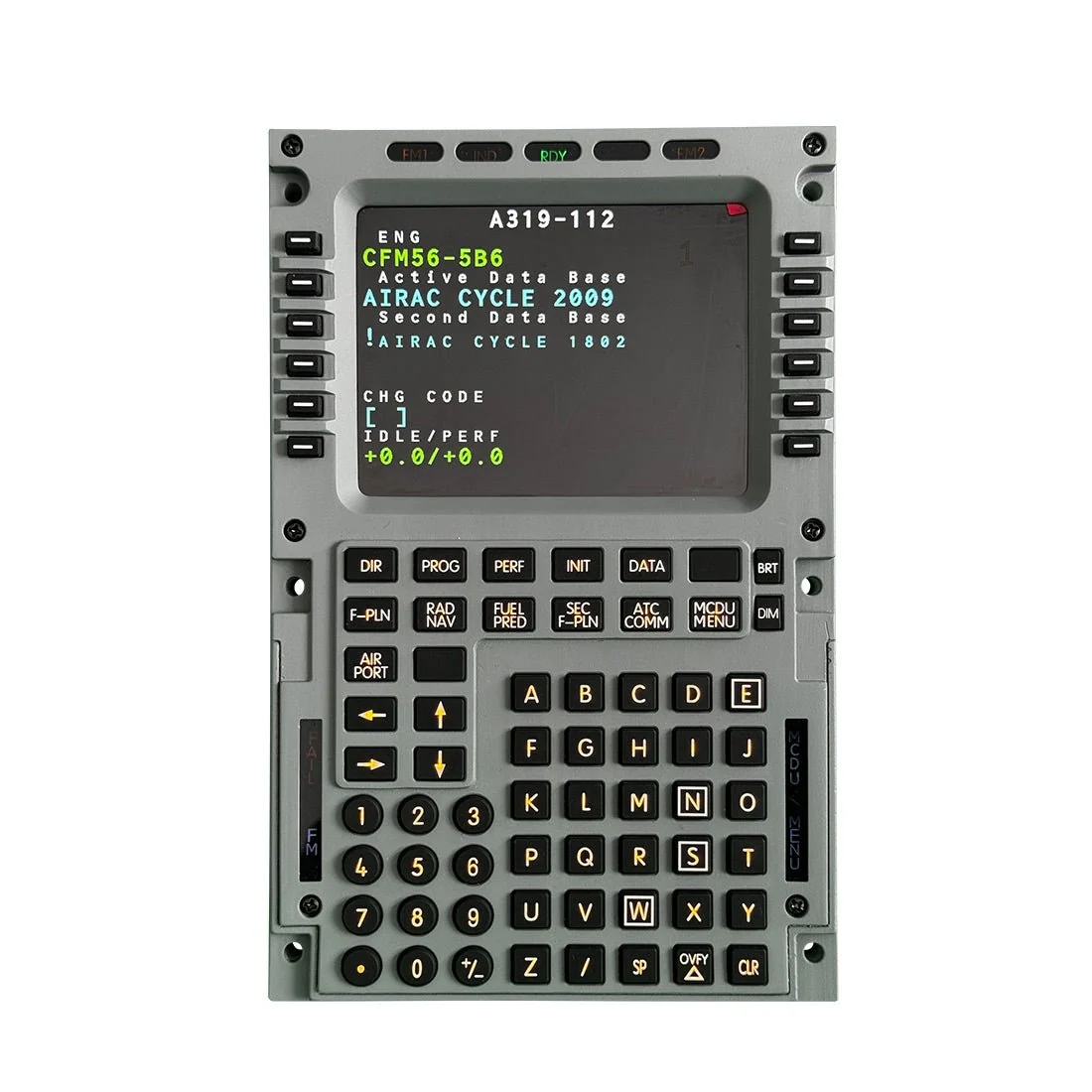 1/1 Scale Metal A320 MCDU Home Cockpit Panel for X-Plane, MSFS 2020/2024, Compatible with Toliss A310/A320, FENIX/FBW/FSL A320